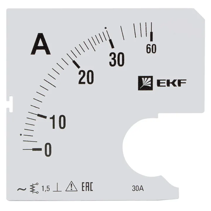 Шкала сменная для A961 30/5А-1,5 EKF