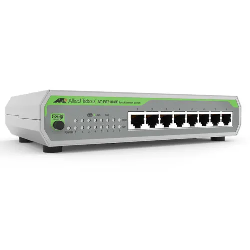 Коммутатор Allied Telesis AT-FS710/8-50 (100 Base-TX (100 мбит/с), Без SFP портов)
