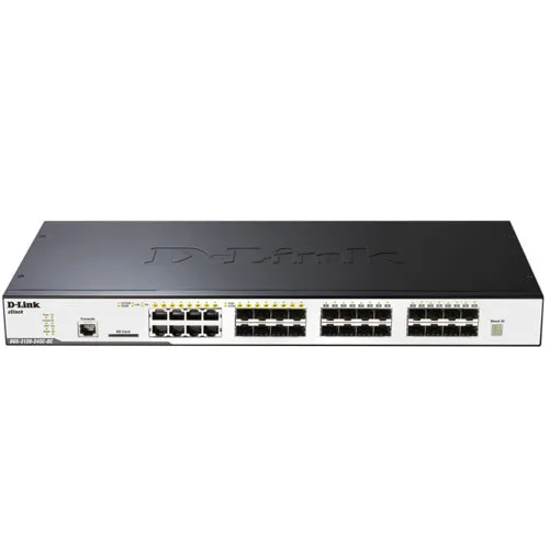 Коммутатор D-link DGS-3120-24SC/DC/B1ARI (1000 Base-TX (1000 мбит/с), 16 SFP портов)