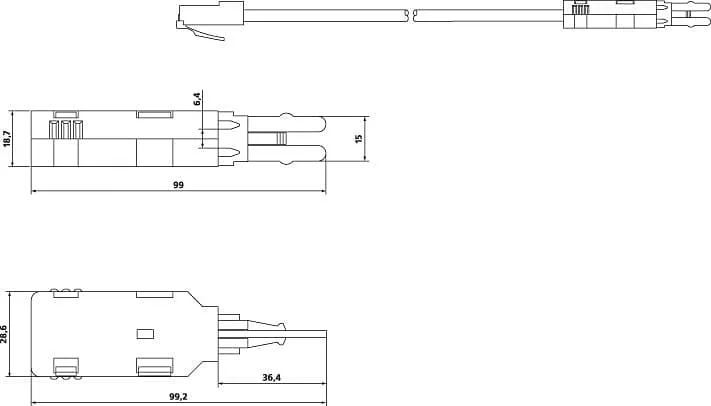 Cabeus TC-4-pin-6P4C
