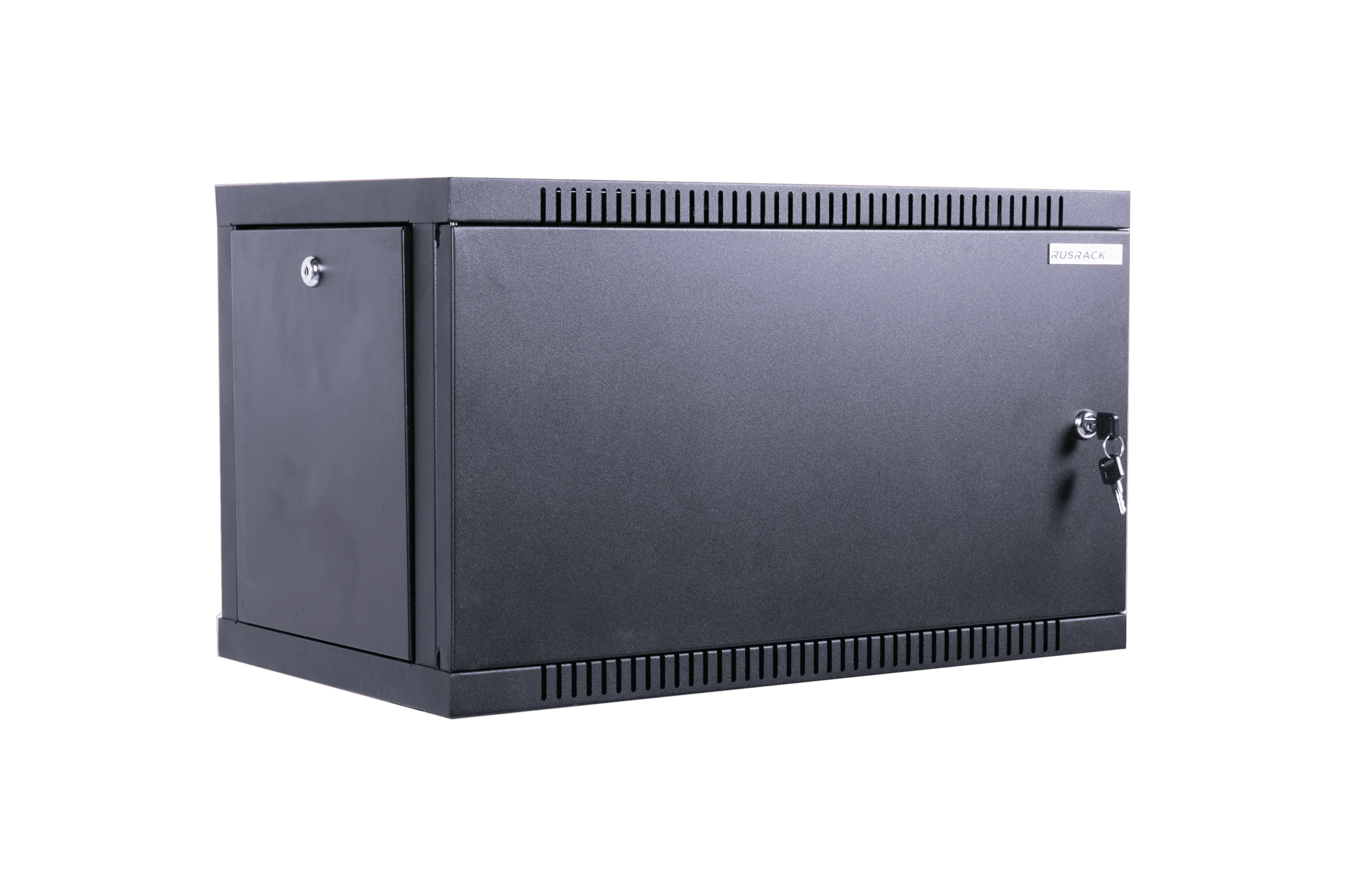 RUSRACK 6U 600х350, дверь металл, черный