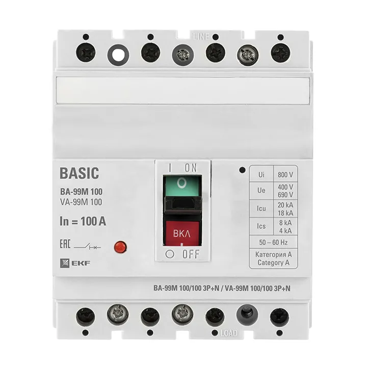 ВА-99М 100/100А 3P+N 20кА EKF