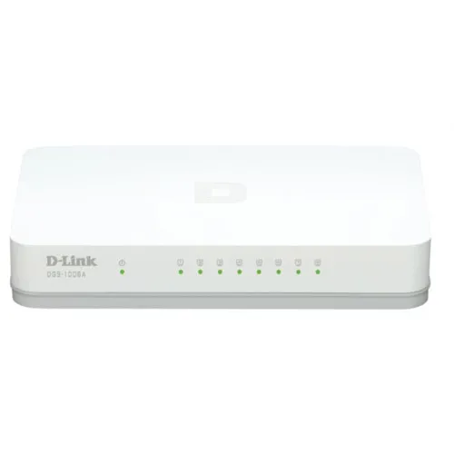 Коммутатор D-link DGS-1008A/D (1000 Base-TX (1000 мбит/с), Без SFP портов)