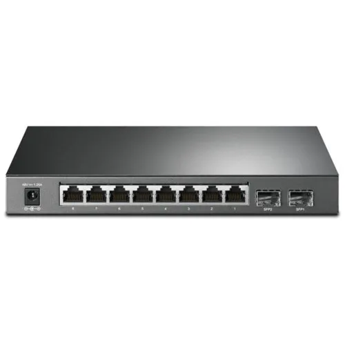 Коммутатор TP-Link T1500G-10PS(UN) (1000 Base-TX (1000 мбит/с), 2 SFP порта)