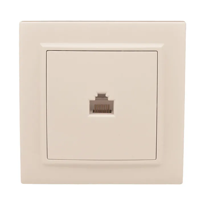 Минск Розетка RJ-45 1-мест. СП бежевый EKF