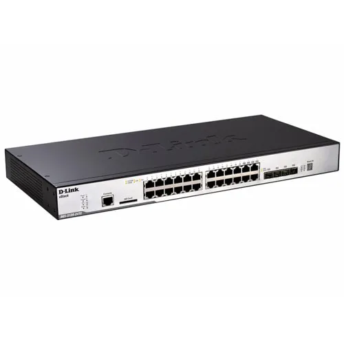 Коммутатор D-link DGS-3120-24TC/B1ARI (1000 Base-TX (1000 мбит/с), 4 SFP порта)