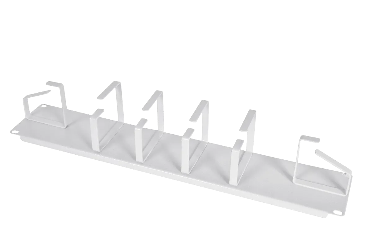 Горизонтальный кабельный органайзер 19" 2U, 6 колец