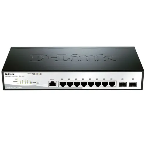 Коммутатор D-link DGS-1210-10 (1000 Base-TX (1000 мбит/с), 2 SFP порта)