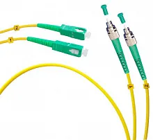 Патч-корд оптический duplex FC/APC-SC/APC 9/125 sm 1,5м LSZH Cabeus