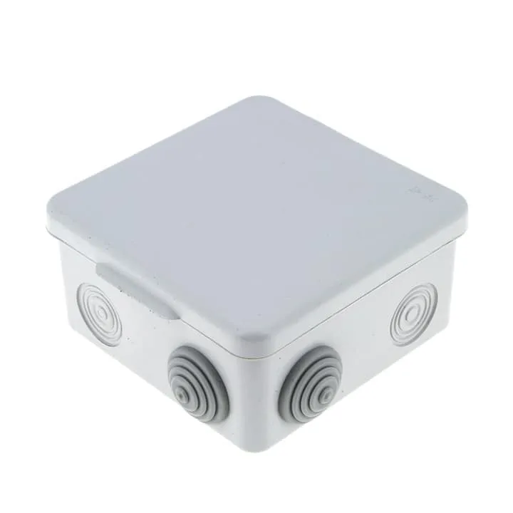 Коробка распаячная  КМР-030-031 с крышкой наружная (80х80х50) 7 мембр. вводов IP54 EKF