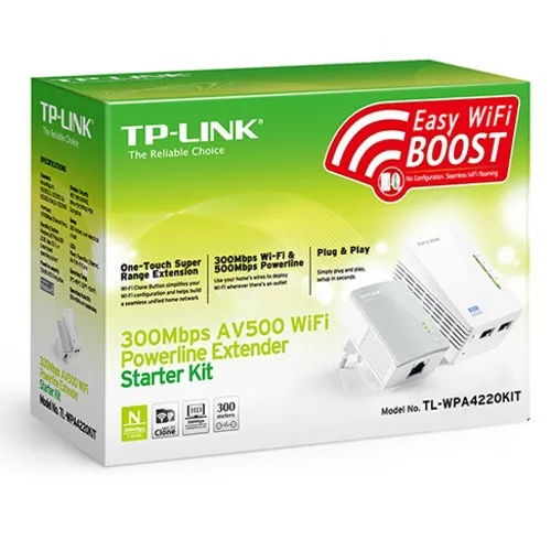 WiFi точка доступа TP-Link комплект адаптеров AV500 TL-WPA4220KIT