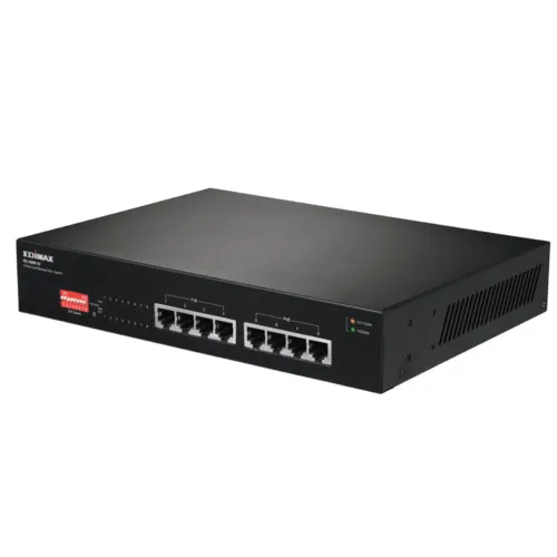 Коммутатор Edimax GS-1008P v2 (1000 Base-TX (1000 мбит/с), Без SFP портов)