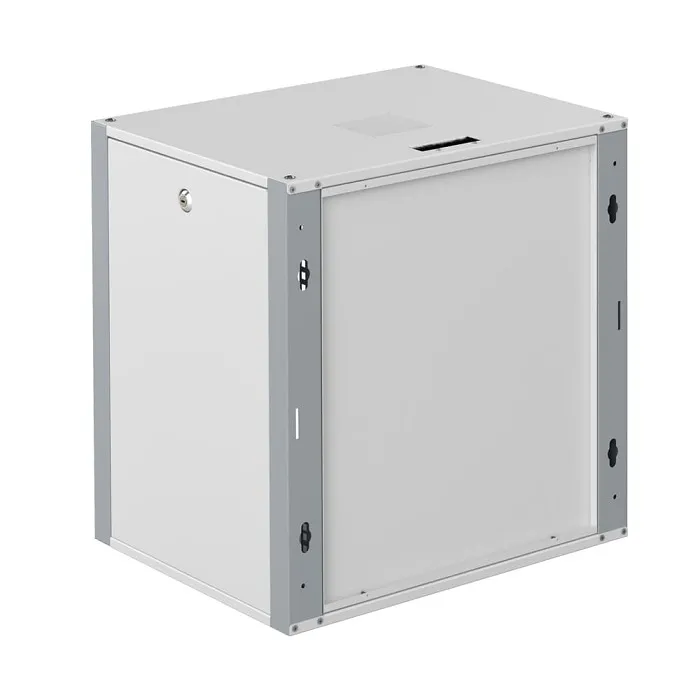 SYSMATRIX WP 6609.710 Шкаф телекоммуникационный настенный 19" 9U 600x600x450mm (ШхГхВ) дверь стекло, цвет серый (RAL /RAL7000)