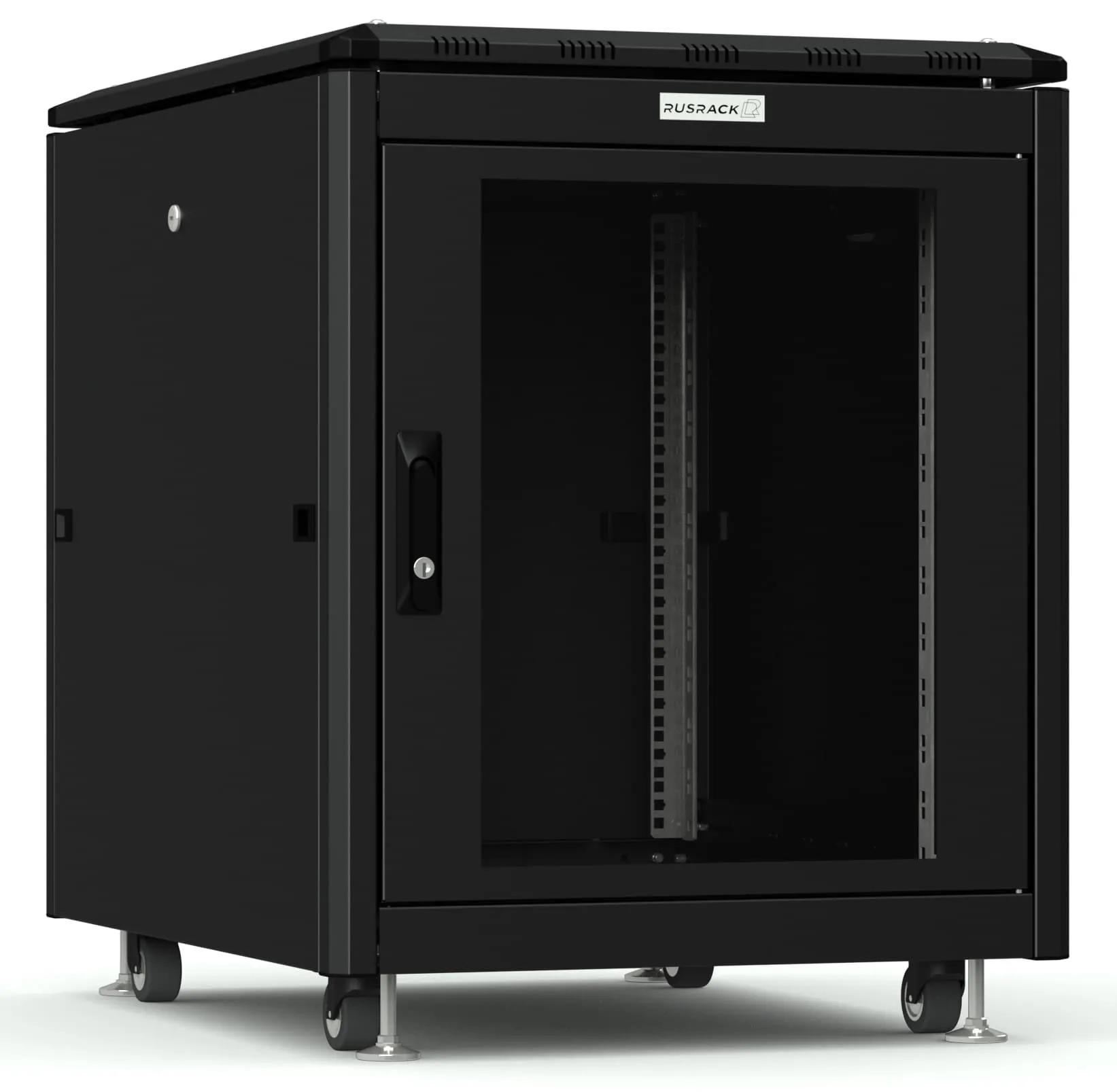 RUSRACK напольный 12U 600х800, черный