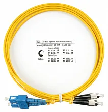 Патч-корд оптический duplex SC-FC 9/125 sm 2м LSZH Cabeus
