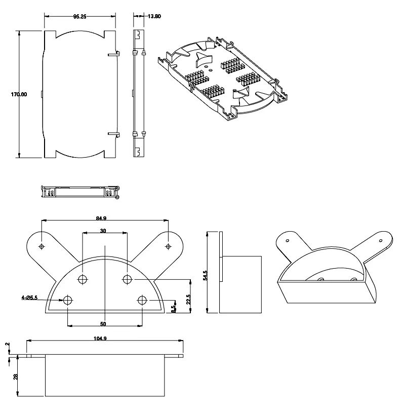 Hyperline FO-SPL-1U-KIT