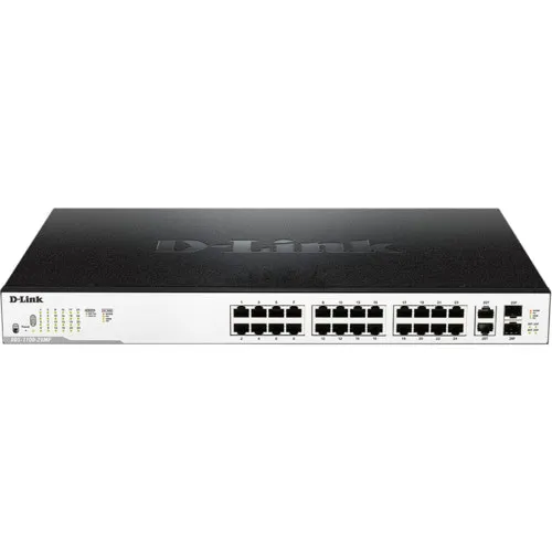 Коммутатор D-link DGS-1100-26MP (1000 Base-TX (1000 мбит/с), 2 SFP порта)