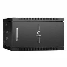 Шкаф телекоммуникационный настенный Cabeus SH-05F-6U60/60m-BK 19" 6U 600x600мм