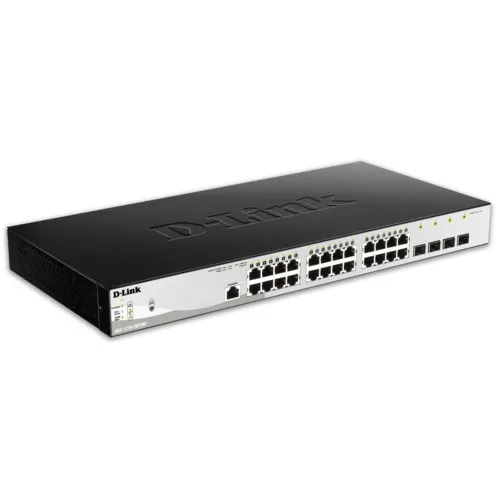 Коммутатор D-link DGS-1210-28P/ME (1000 Base-TX (1000 мбит/с), 4 SFP порта)