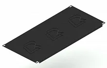 Заглушка (Фальшпанель) 19" 5U черная Rusrack