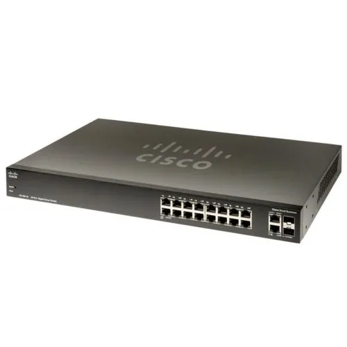 Коммутатор Cisco Small Business SG200-18 SLM2016T-EU (1000 Base-TX (1000 мбит/с), Без SFP портов)