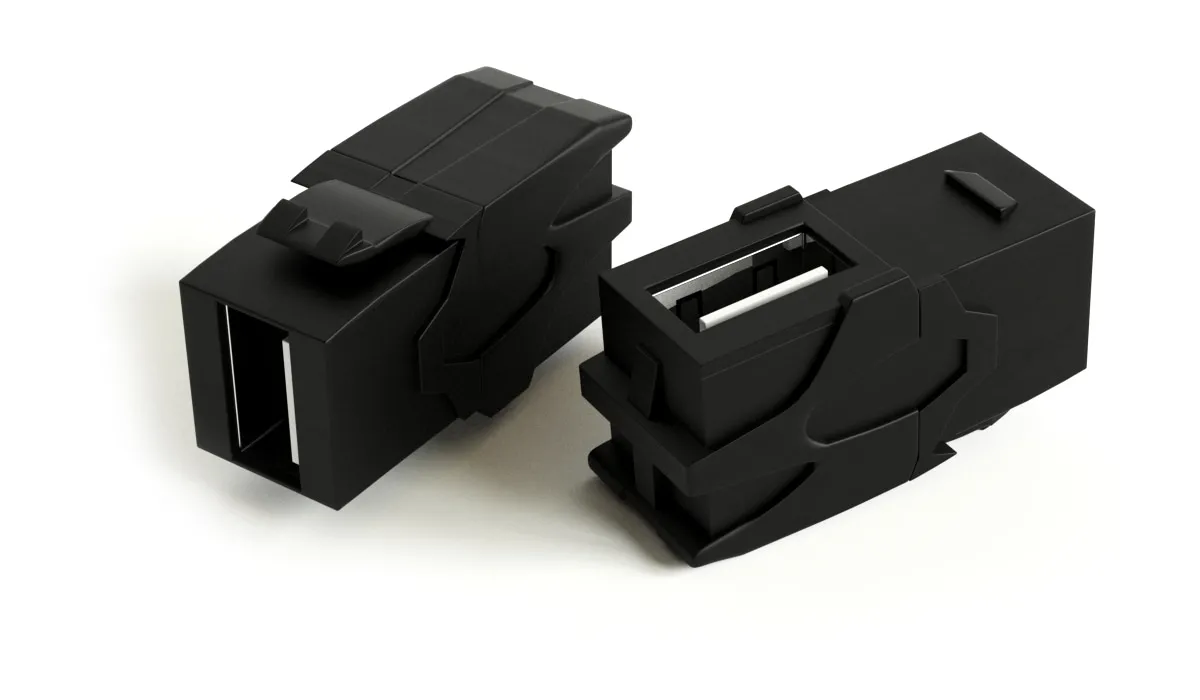 Hyperline KJ1-USB-VA2-BK