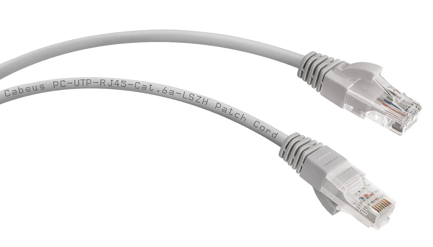 Cabeus PC-UTP-RJ45-Cat.6a-5m-LSZH