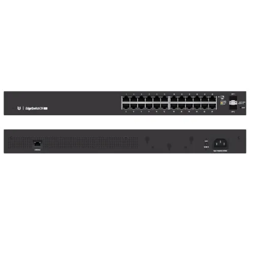 Коммутатор Ubiquiti  EdgeSwitch 24 Lite ES-24-LITE (1000 Base-TX (1000 мбит/с), 2 SFP порта)