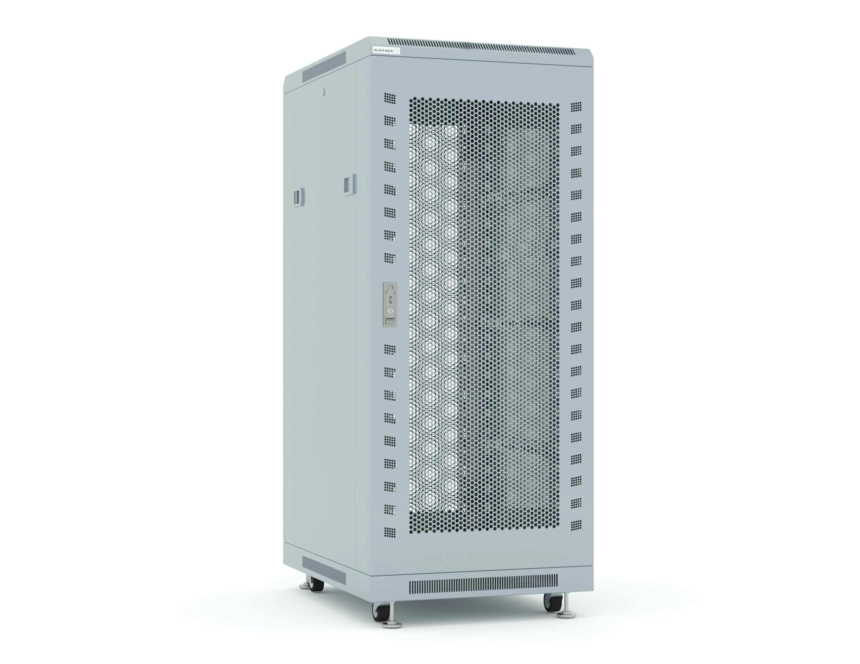 RUSRACK 27U 600х800, перф. дверь