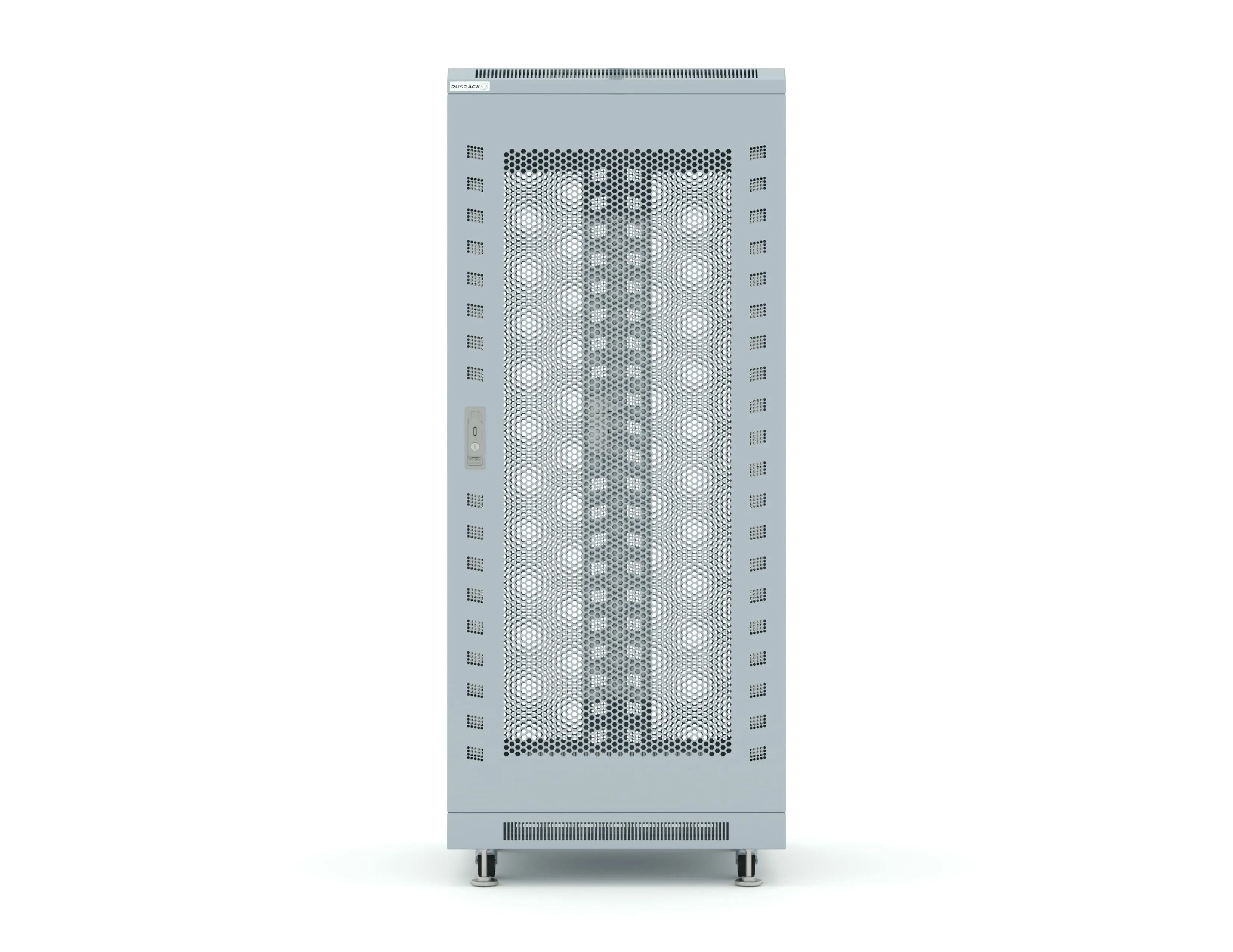 RUSRACK 27U 600х600, перф. дверь