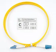 Патч-корд оптический duplex LC-LC 9/125 sm 1м LSZH Cabeus