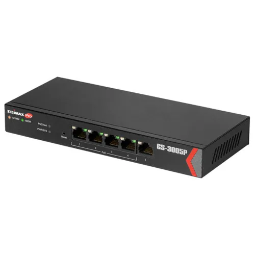Коммутатор Edimax GS-3005P (1000 Base-TX (1000 мбит/с), Без SFP портов)