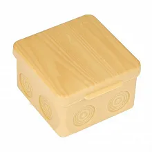 Коробка распаячная КМР-030-034 пылевлагозащ. без мембр. вводов (100х100х55) светл. дер. EKF