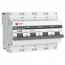 Авт. выкл. 4P 125А (C) 10kA ВА 47-100 EKF PROxima