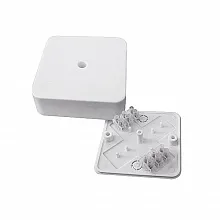 Коробка разветвительная КМР-030-030кг наружная (75х75х26) белая с клеммником EKF