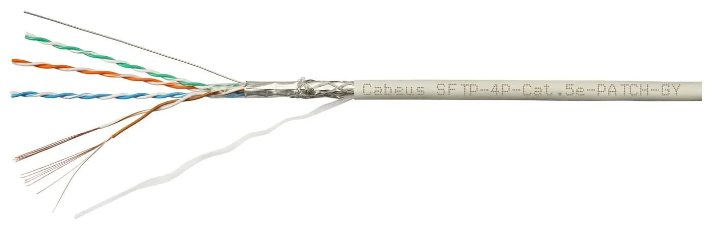 Cabeus SFTP-4P-Cat.5e-PATCH-GY