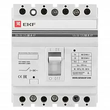 ВА-99 125/80А 4P 25кА EKF