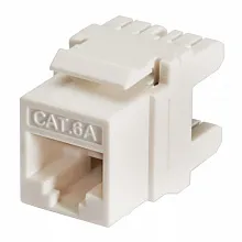 Модуль Keystone Cabeus KJ-RJ45-Cat.6A-180 19" кабель 6a  белый