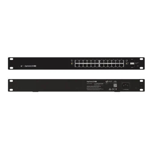 Коммутатор Ubiquiti  ES-24-500W(EU) (1000 Base-TX (1000 мбит/с), 2 SFP порта)