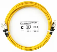 Патч-корд оптический duplex FC-FC 9/125 sm 5м LSZH Cabeus