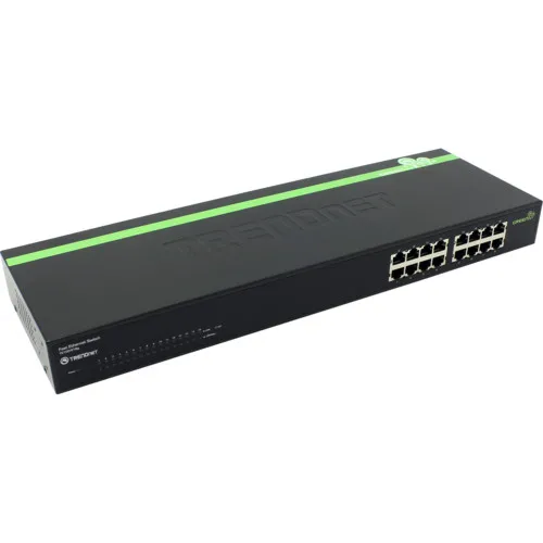 Коммутатор TrendNet TE100-S16g (100 Base-TX (100 мбит/с), Без SFP портов)