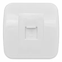 Минск Розетка RJ-45 1-местная ОП, 1А, 120В, белая EKF