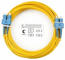 Патч-корд оптический duplex SC-SC 9/125 sm 10м LSZH Cabeus