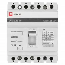 ВА-99 125/125А 4P 25кА EKF