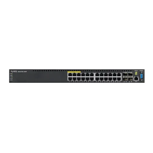 Коммутатор Zyxel XGS3700/GS3700 Series GS3700-24HP (1000 Base-TX (1000 мбит/с), 4 SFP порта)