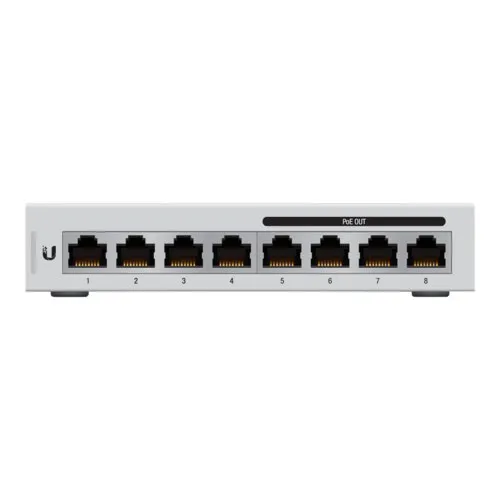 Коммутатор Ubiquiti  US-8-60W-EU (1000 Base-TX (1000 мбит/с), Без SFP портов)