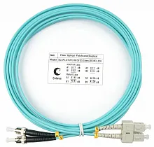 Патч-корд оптический duplex SC-ST 50/125 mm OM3 3м LSZH Cabeus