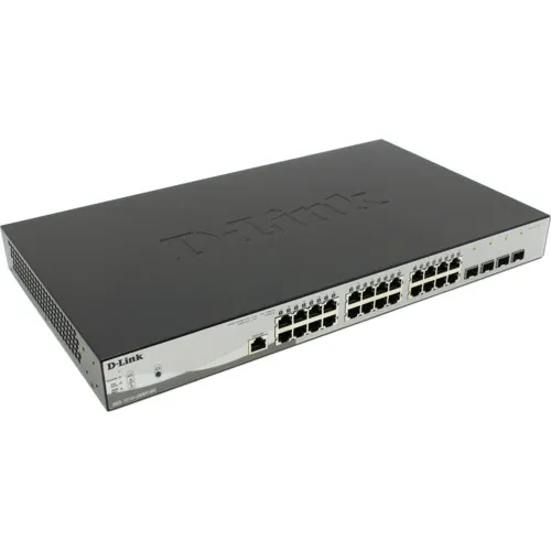 Коммутатор D-link DGS-1210-28MP/ME/B1A (1000 Base-TX (1000 мбит/с), Без SFP портов)