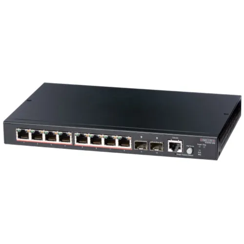 Коммутатор Edge-corE ECS2100-10PE (1000 Base-TX (1000 мбит/с), 2 SFP порта)