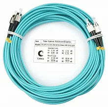 Патч-корд оптический duplex FC-FC 50/125 mm OM3 10м LSZH Cabeus